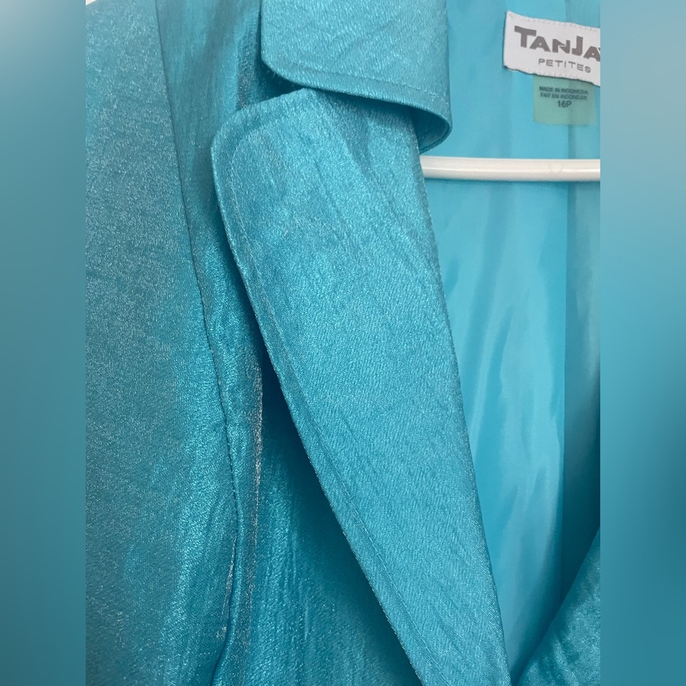 TanJay Women's Teal Blazer - Picture 3 of 5